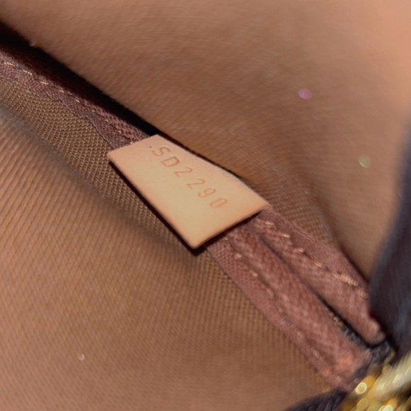 Louis Vuitton Pink and Brown Monogram Crossbody Bag - Picture 5 of 5